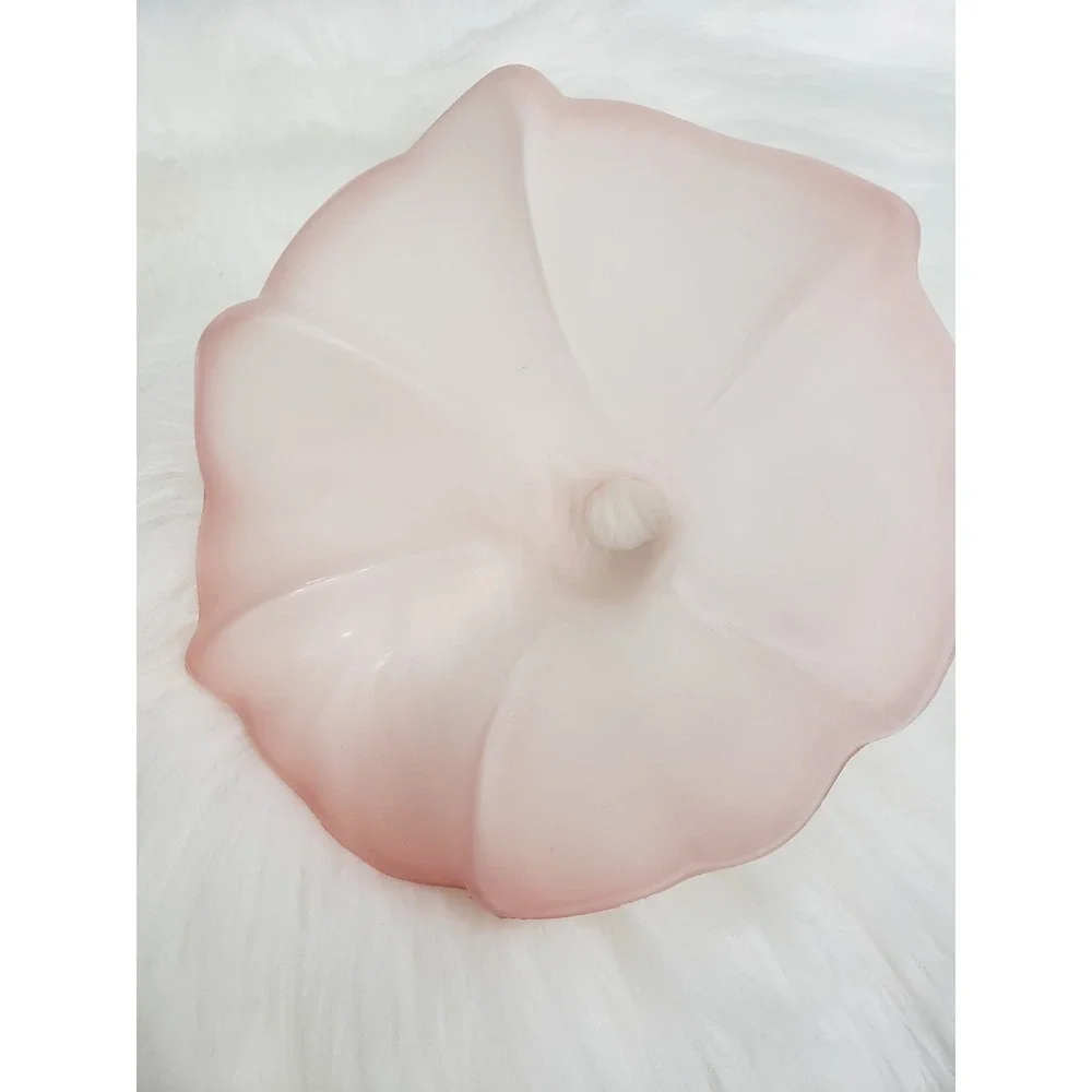 1980s Pink Calla Lilly Hollywood Regency Plastic‎ Lamp Shade Replacement Flower